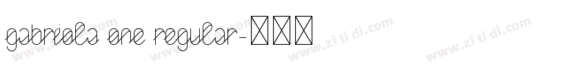 Gabriola One Regular字体转换